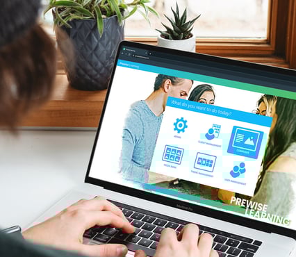 Kuvituskuva Prewise Learning -kayttoliittymasta